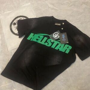 Black and Green HELLSTAR T-Shirt